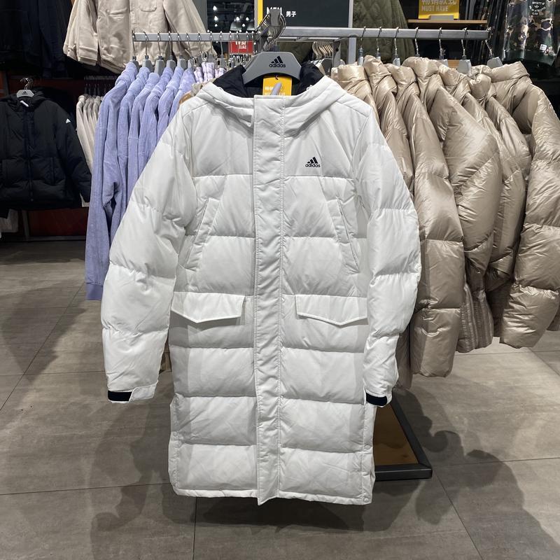 Adidas/阿迪达斯男冬季新款过膝保暖长款休闲羽绒服外套IV7559