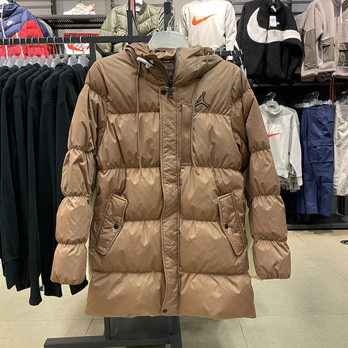 Nike 耐克 男子运动休闲中长款连帽保暖羽绒服DZ4554-010-256