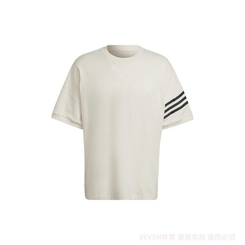 Adidas阿迪达斯三叶草男子三条纹宽松运动短袖T恤HM1875HM1874