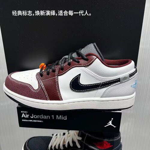 NIKE耐克JORDAN耐克AJ1男低帮板鞋秋冬新款缓震运动鞋IZ5846-101