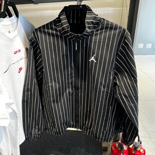 NIKE耐克JORDAN外套男26夏款 010 防风运动休闲条纹立领夹克IR6302