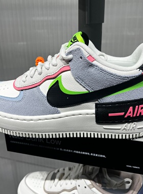 Nike/耐克女鞋透气耐磨AF1空军一号解构双钩运动休闲鞋CU8591-101