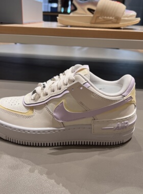 NIKE耐克女25新款AF1 SHADOW空军一号低帮厚底马卡龙板鞋DZ1847