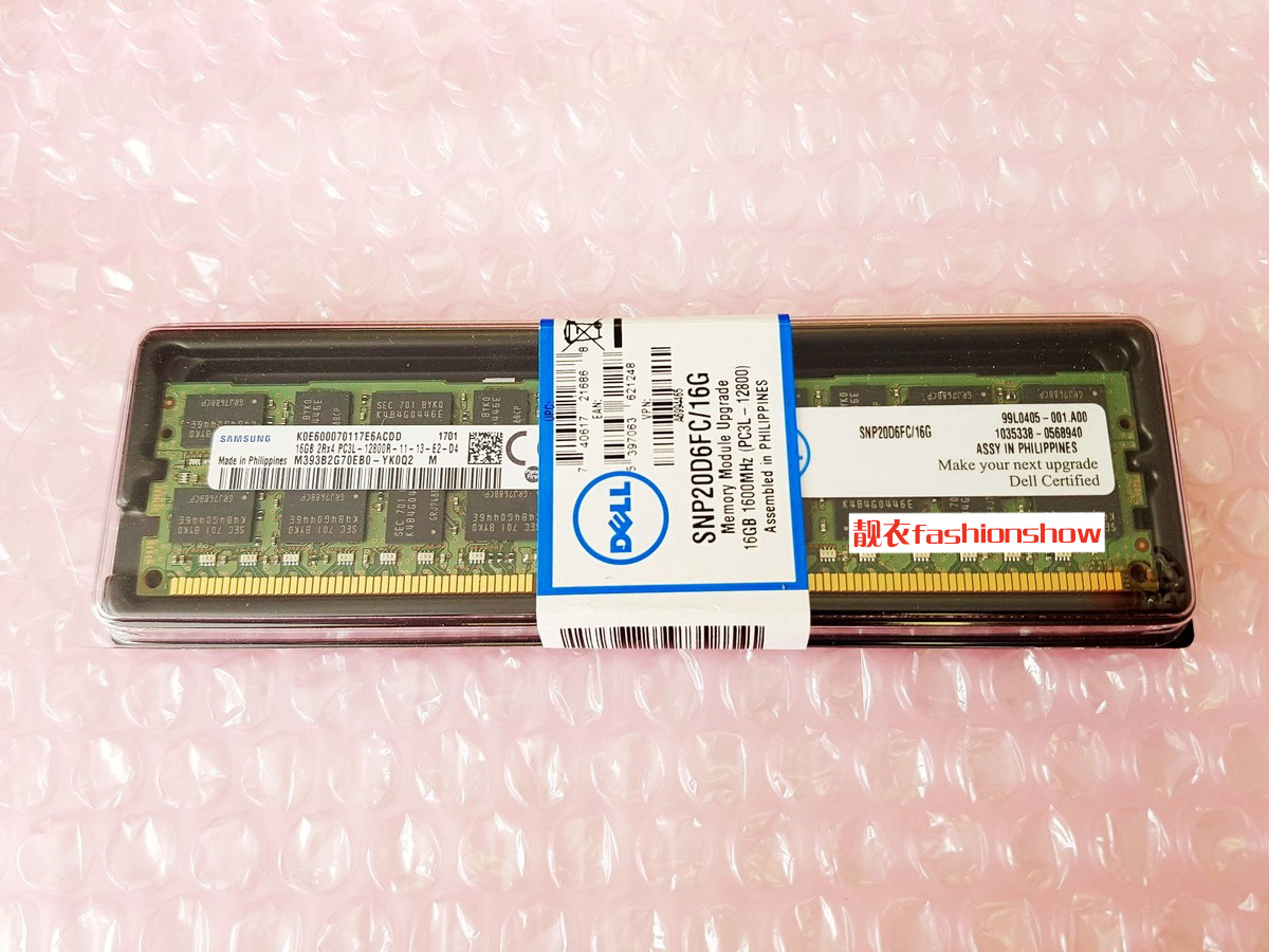 Dell/戴尔16GB 12800R SNP20D6FC/16G A6994465内存1.35V 20D6F