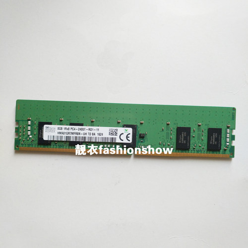 现代SK海力士8G 1RX8 DDR4 2400 ECC REG HMA81GR7MFR8N内存条