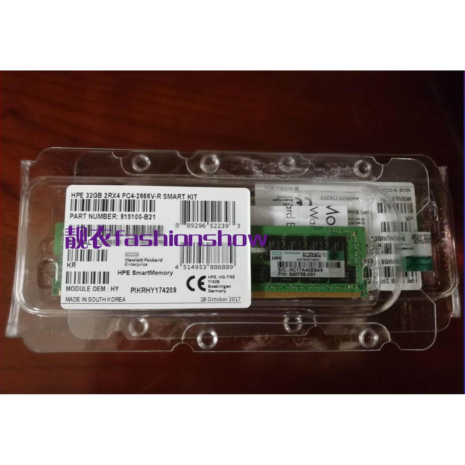 惠普815100-B21 32G DDR4 2666 DL388 DL560 DL380 BL460c Gen10