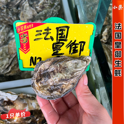 【法国皇御生蚝】空运海鲜即食刺身鲜活牡蛎非吉拉多大生蚝1只价