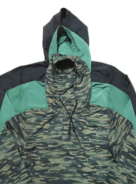 澳洲街头潮牌套头半拉链薄款软料夹克滑板轻质运动halfzip anorak