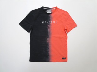 美式 T恤滑板街舞bboy运动tee 街头潮牌嘻哈复古全棉扎染大克重短袖