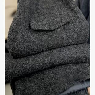 复合真超休闲羊毛9分裤 时尚 弯刀裤 香蕉阔腿裤 瘦 加绒加厚新款 原版