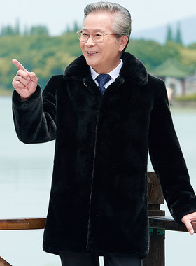 水貂绒大衣中长款保暖有型