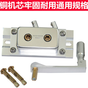 好升降凉晾衣架配件双杆式手摇器通用免打孔太太手动伸晒衣架配件