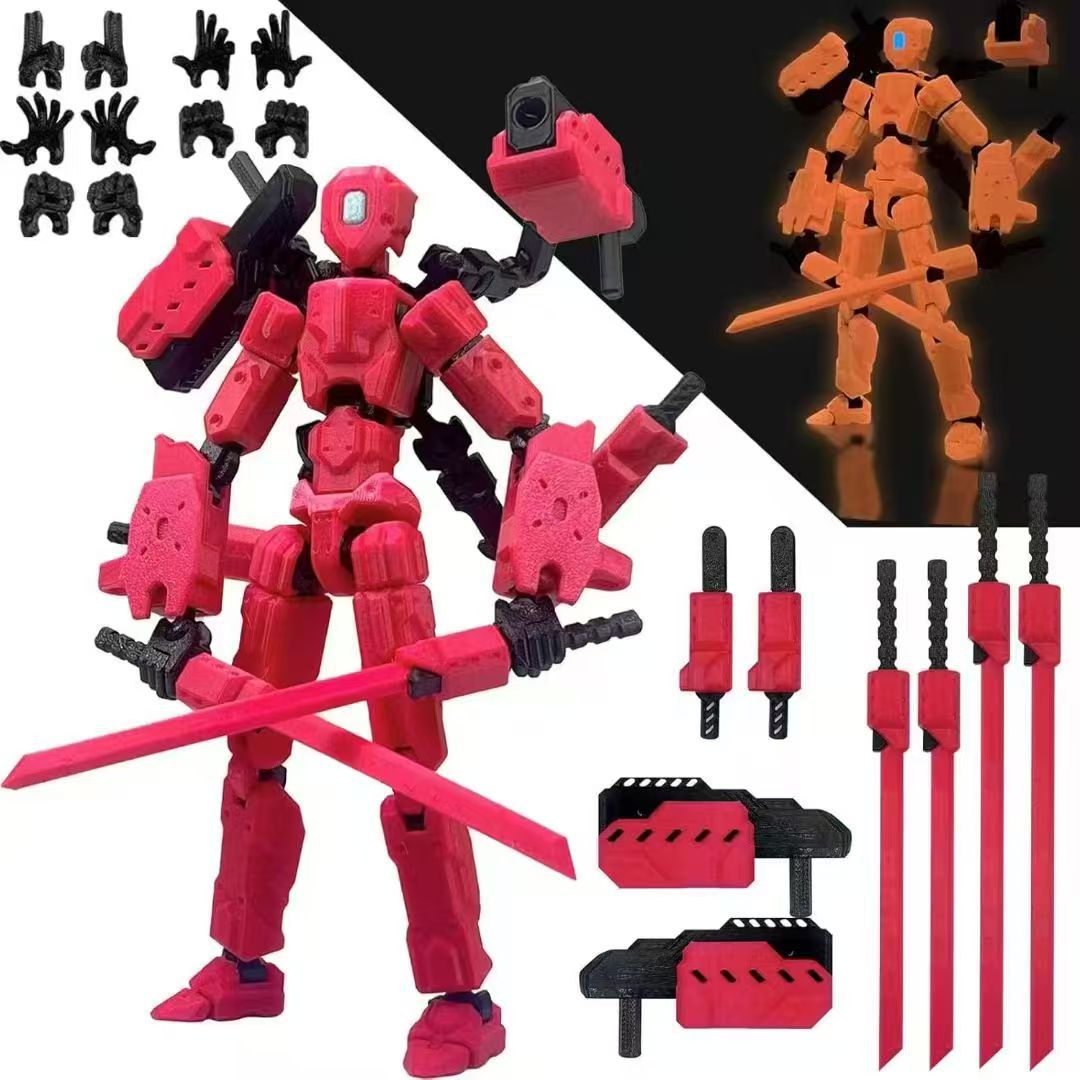 曙光机甲人偶二代3D打印拼装模型