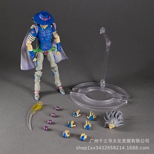 可动 jojo的奇妙冒险 sbr 飙马野郎 杰洛 齐贝林手办模型桌面摆件