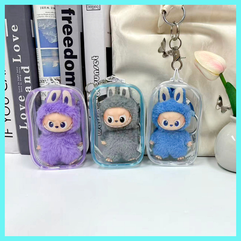 labubu四代4.0透明PVC娃包收纳