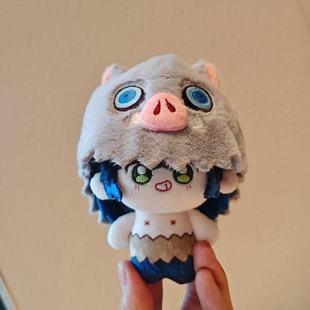 鬼灭同人玩偶嘴平伊之助海星体棉花娃娃公仔可爱努努体动漫周边
