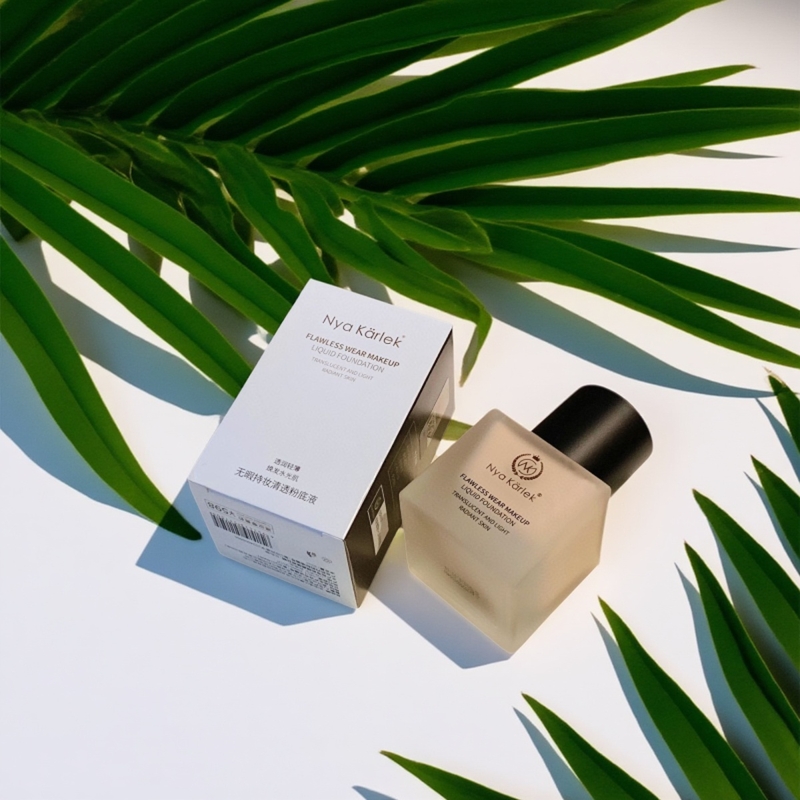 Nyakarlek无暇持妆清透粉底液清爽服帖高遮暇养护轻薄水润二合一