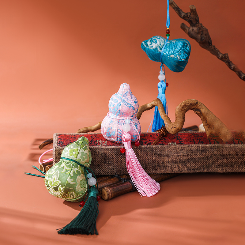 香包香囊福禄双全葫芦挂件