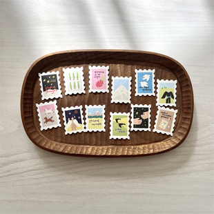 【一路向北】【邮票贴纸】Freezing原创手帐贴纸少女手账可爱女孩