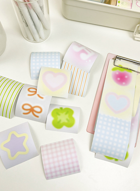 桑兔兔桑【芙芙memo】书写原创手帐胶带和纸手账贴纸文字整卷可爱