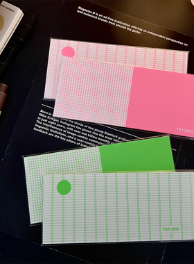FSTUDIO原创【荧光便签】计划迷你小本子可撕便签本无粘性手帐ins