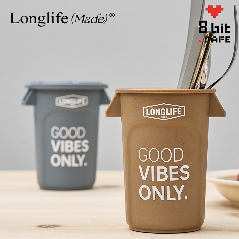 longlife迷你收纳桶车载垃圾桶桌面收纳盒垃圾桶化妆刷杂物桶笔筒