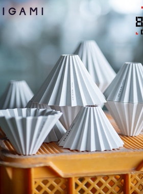 日本进口ORIGAMI新生白再生白25限定Rework手冲咖啡陶瓷折纸滤杯