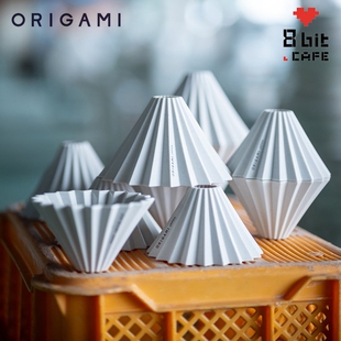 日本进口ORIGAMI新生白再生白25限定Rework手冲咖啡陶瓷折纸滤杯