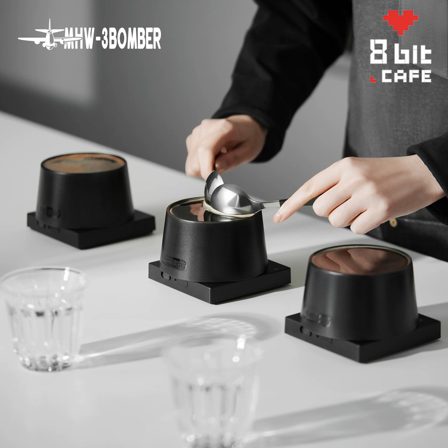 MHW-3BOMBER轰炸机杯测碗 咖啡豆SCA专业杯测杯 双层堆叠食品级PC