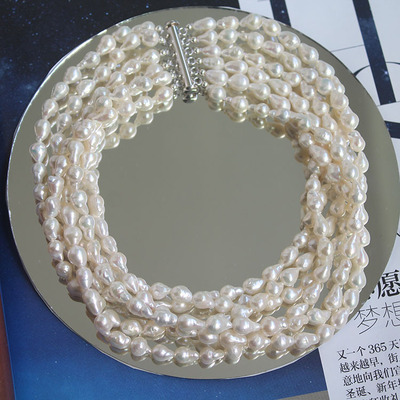 925银淡水巴洛克珍珠项链choker