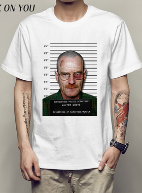 欧美潮款breaking bad 绝命毒师男士T恤青少年时尚短袖男女同款