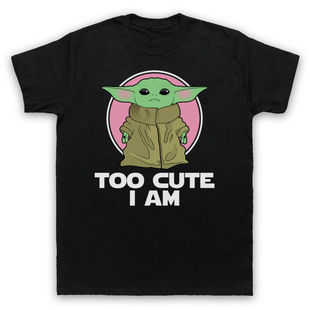STAR WARS星球大战BABY YODA 尤达宝宝 TOO CUTE I AM可爱卡通T恤