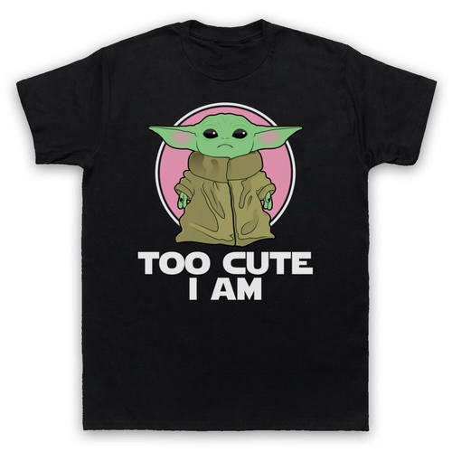 STAR WARS星球大战BABY YODA 尤达宝宝 TOO CUTE I AM可爱卡通T恤