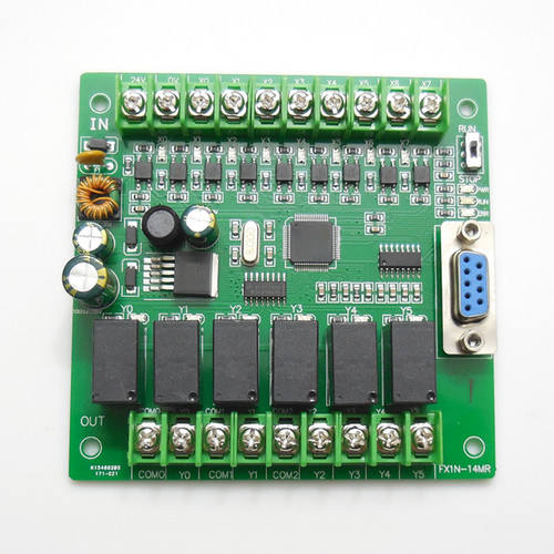 plc工控板国产可编程控制器FX1N-14MR 14MT板式微小型简易