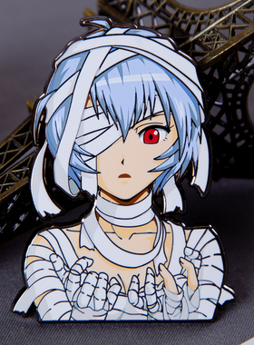 Fanaticpins原创设计新福音战士EVA绫波丽金属徽章胸针明日香饰品