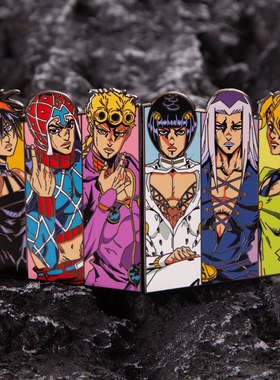 JOJO的奇妙冒险同人周边 金属徽章 秧歌天团胸针魔术贴臂章冰箱贴