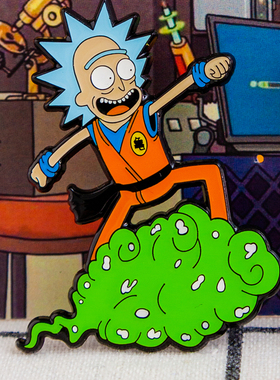 Fanatic原创瑞克和莫蒂 七龙珠悟空胸针金属徽章别针饰品潮流挂件