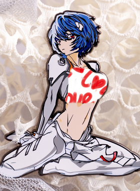 绫波丽金属徽章胸针 新世纪福音战士绅士pin百搭饰品魔术贴冰箱贴