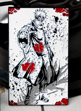 Fanaticpins原创火影忍者晓佩恩珐琅金属胸针徽章动漫手办ins饰品