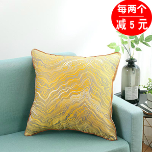 客厅简约现代小靠枕抱枕套不含芯40x40正方形沙发小靠垫懒人枕头
