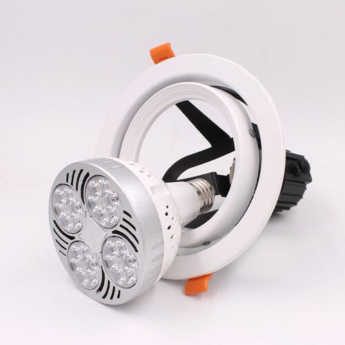 嵌入式P30大小摇摆灯架筒灯E27帕灯开孔120MM150MM灯壳PAR30外壳