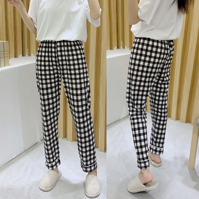 卡通宽松大码春秋全棉长款家居裤