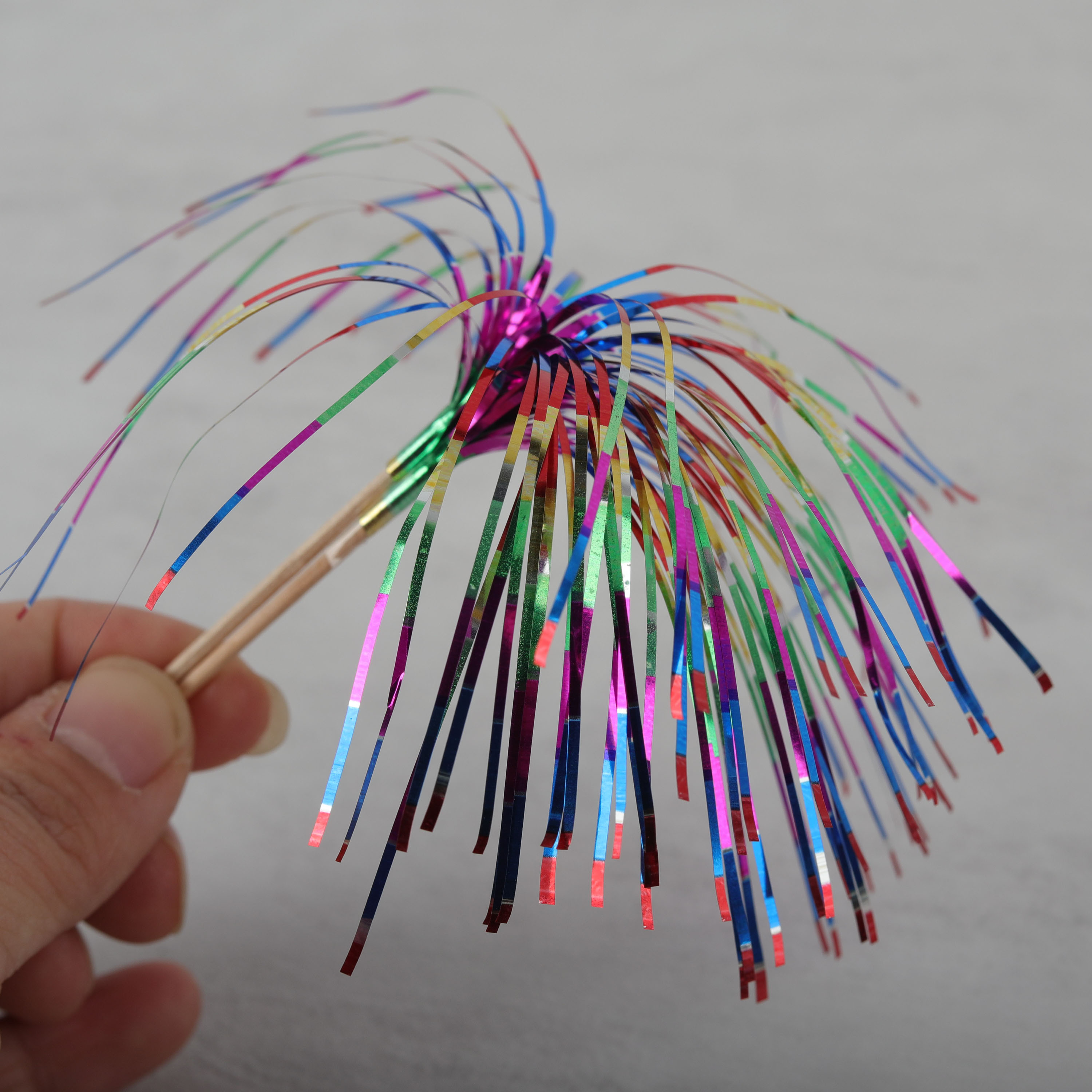 一次性烟花彩条水果鸡尾酒签子