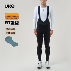Езда штаны uke骑行裤男子秋冬防风抓绒保暖eit坐垫mysenlan公路车背带长裤