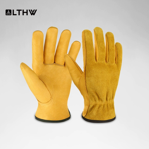 Дорожные кожаные износостойкие ретро перчатки для кемпинга, защита от ожогов