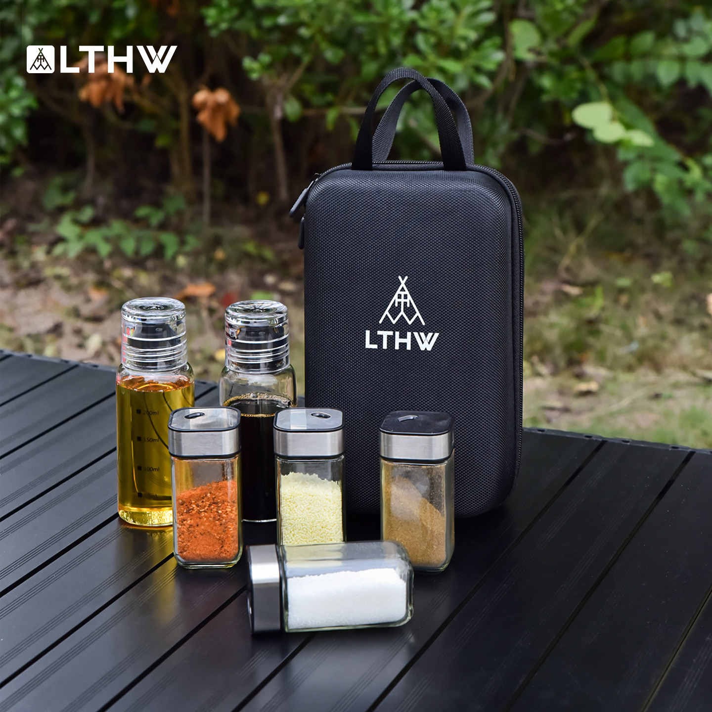 LTHW旅腾户外便携式调料瓶套装调料分装瓶露营烧烤调味撒粉酱油醋