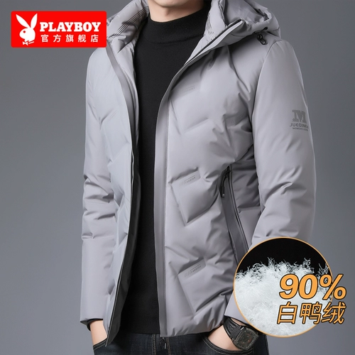 Playboy, зимний пуховик, бархатная куртка для отдыха, увеличенная толщина, оверсайз, утиный пух