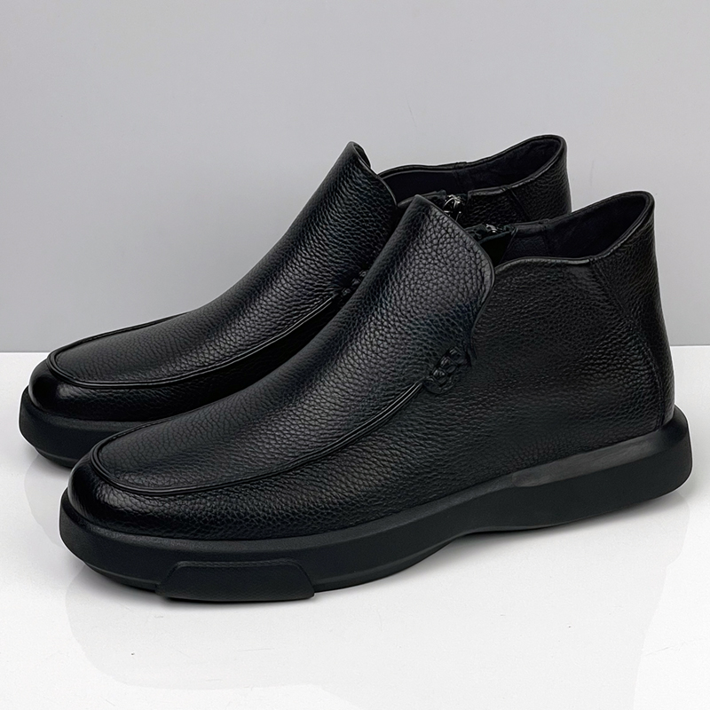 SDEP保暖商务休闲高帮皮鞋