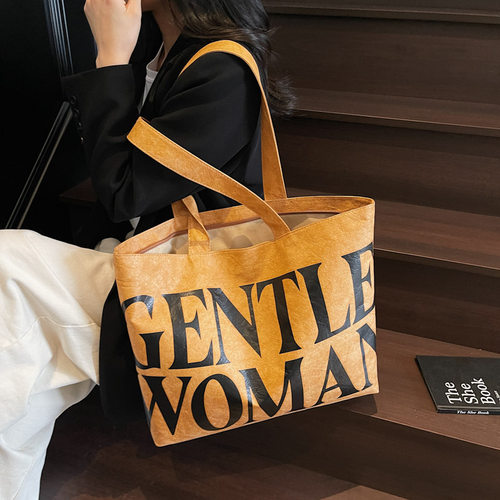 新款杜邦纸休闲托特包防水单肩包