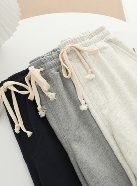 特价/高品质/高腰短款灰色休闲运动裤女夏季宽松阔腿中裤五分卫裤